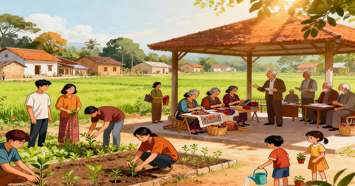 Ilustrasi Desa Desa UMKM