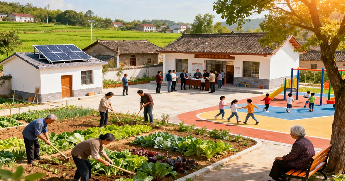 Ilustrasi Desa desa kebun