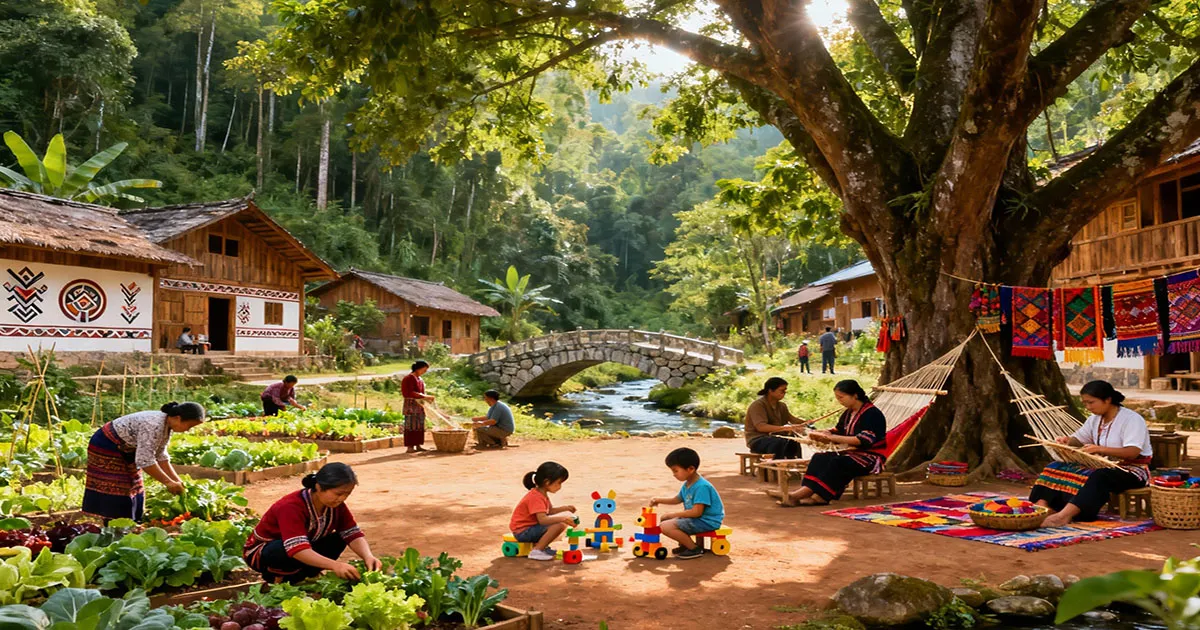 Ilustrasi Desa desa sulawesi