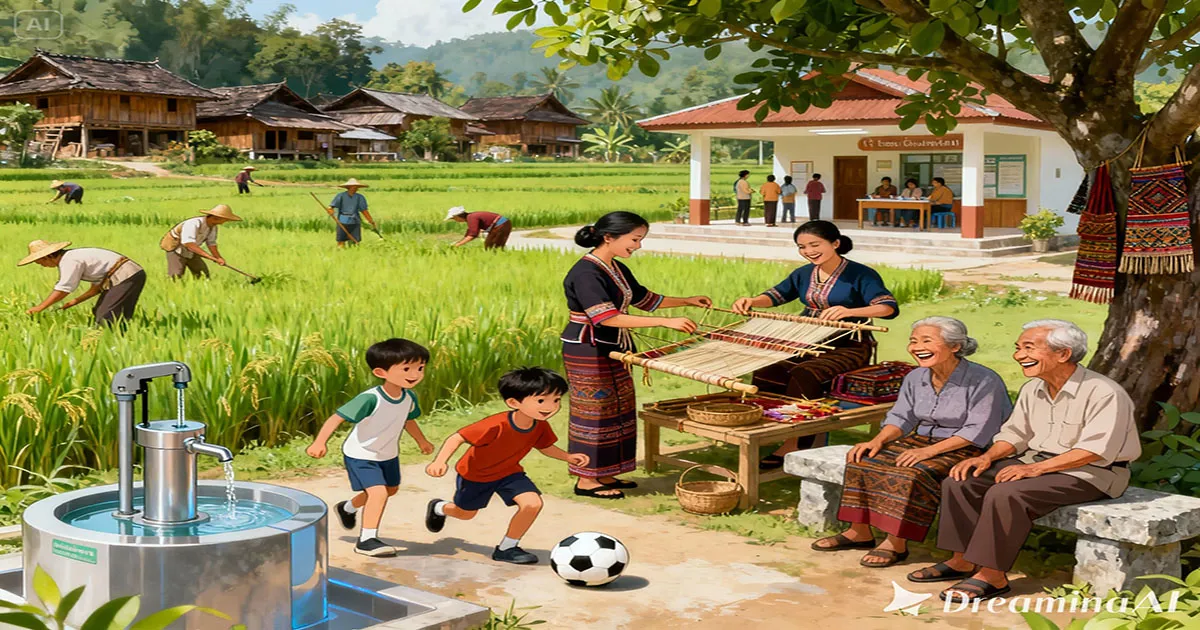 Ilustrasi Desa desa ibu