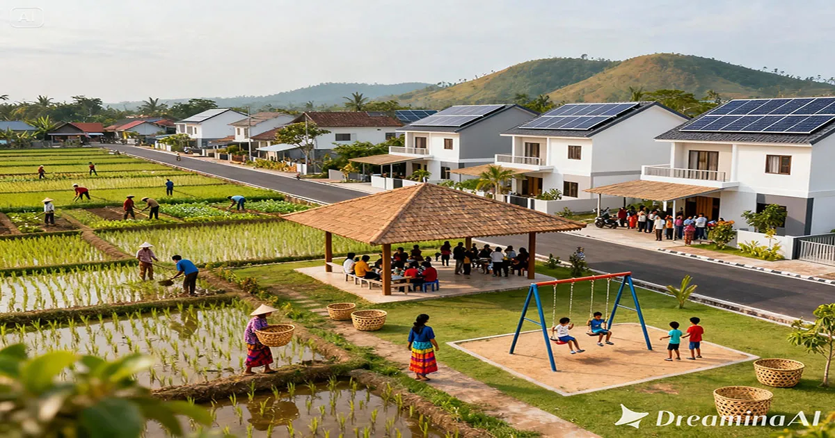 Ilustrasi Desa desa maju