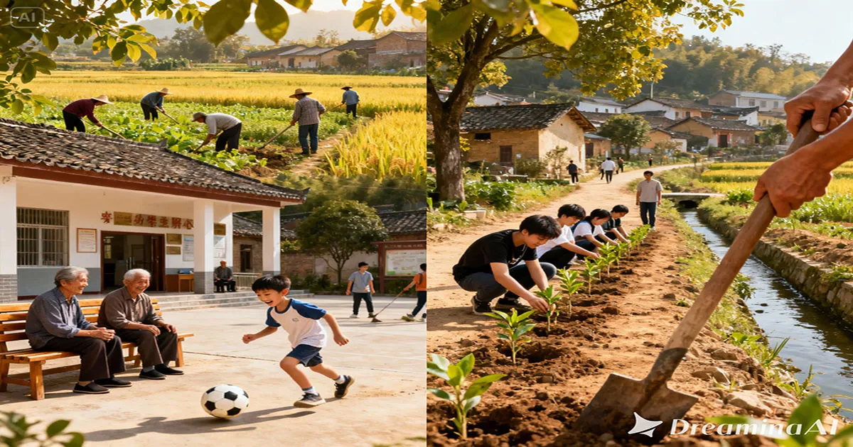 Ilustrasi Desa desa lestari